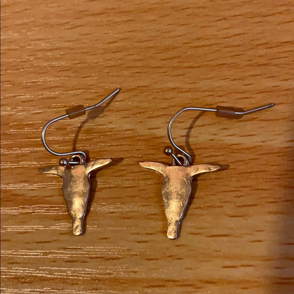 Bull skull earrings
